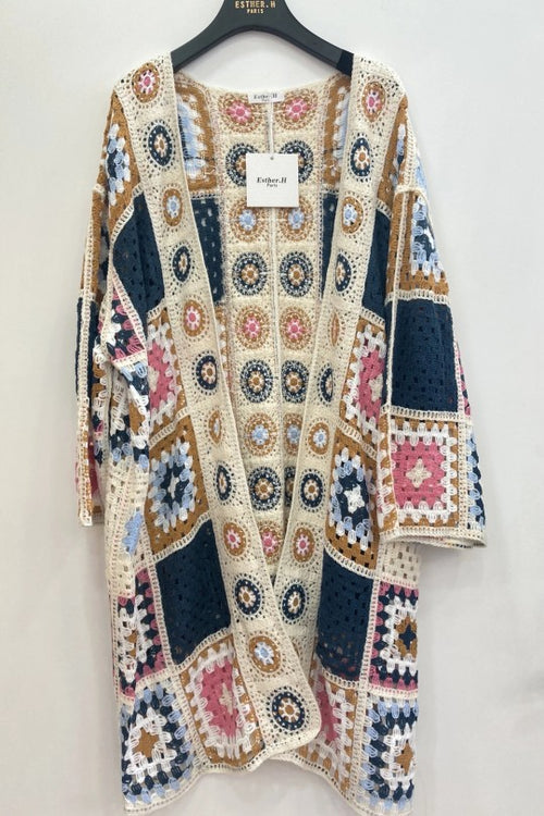 Gilet en Crochet à motifs
