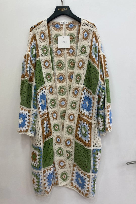 Gilet en Crochet à motifs