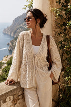 Gilet mi-long pour femme