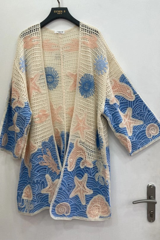 Cardigan-Gilet pour femme à motifs