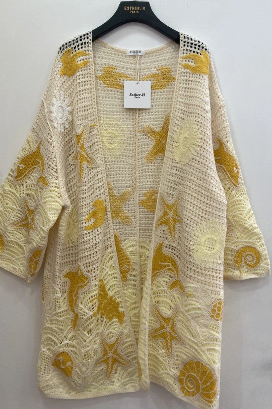 Cardigan-Gilet pour femme à motifs