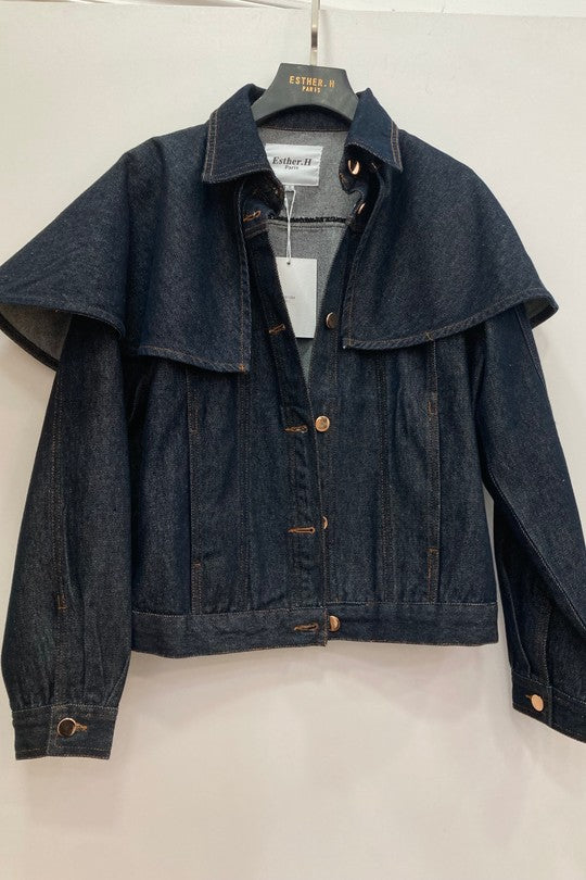 Veste en jean avec noeud