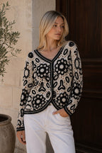 Haut en crochet à motifs