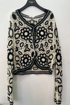Haut en crochet à motifs