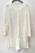 Chemise longue à motifs