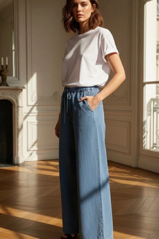 Jean Large Pour Femme