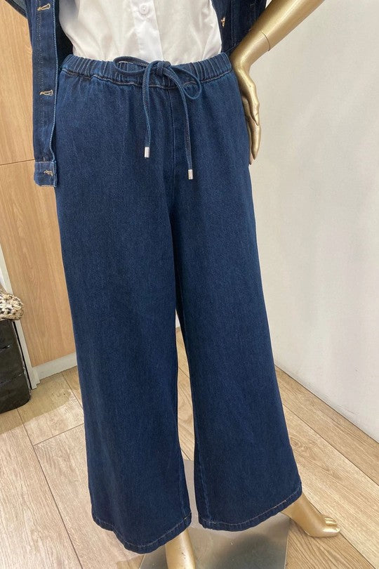Jean Large avec noeud pour Femme