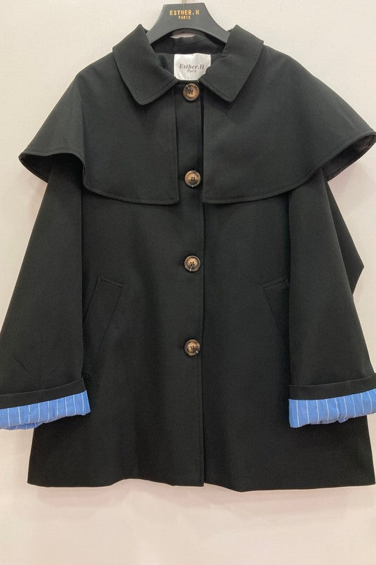 Veste Extèrieur Pour Femme avec manche bleu