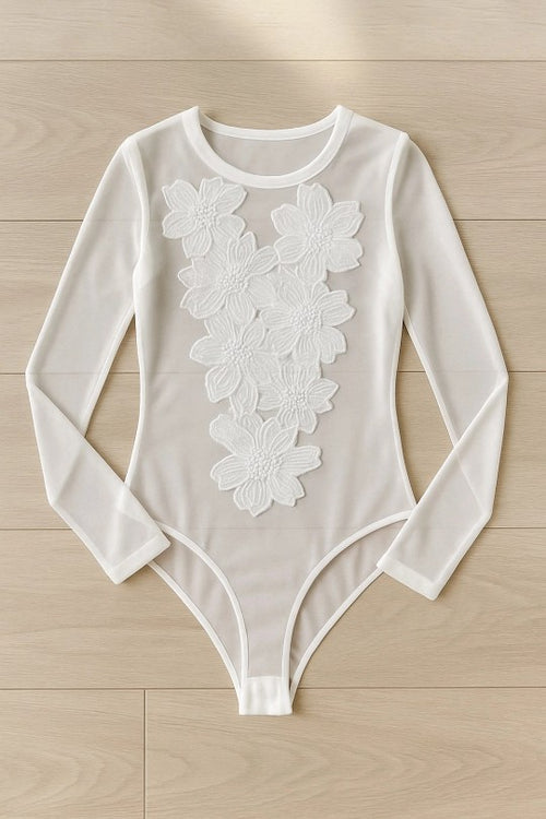 Body Avec Fleurs