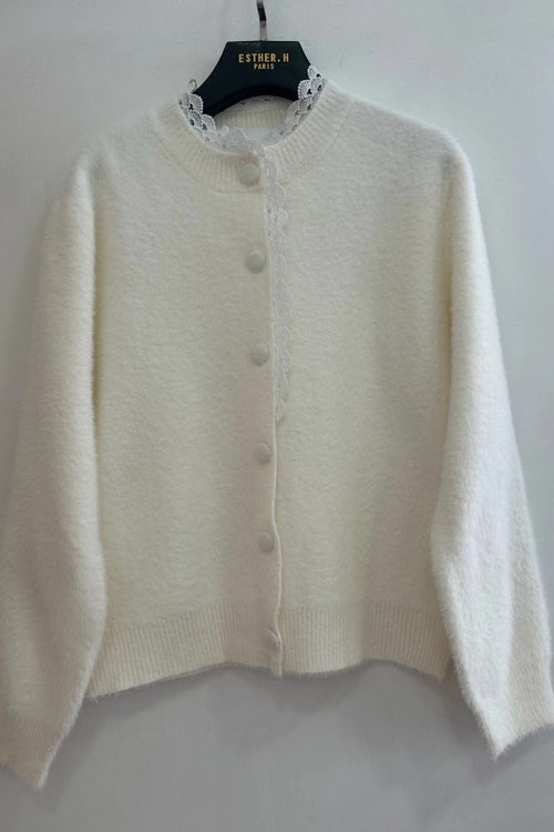 Gilet Avec Détails En Dentelles