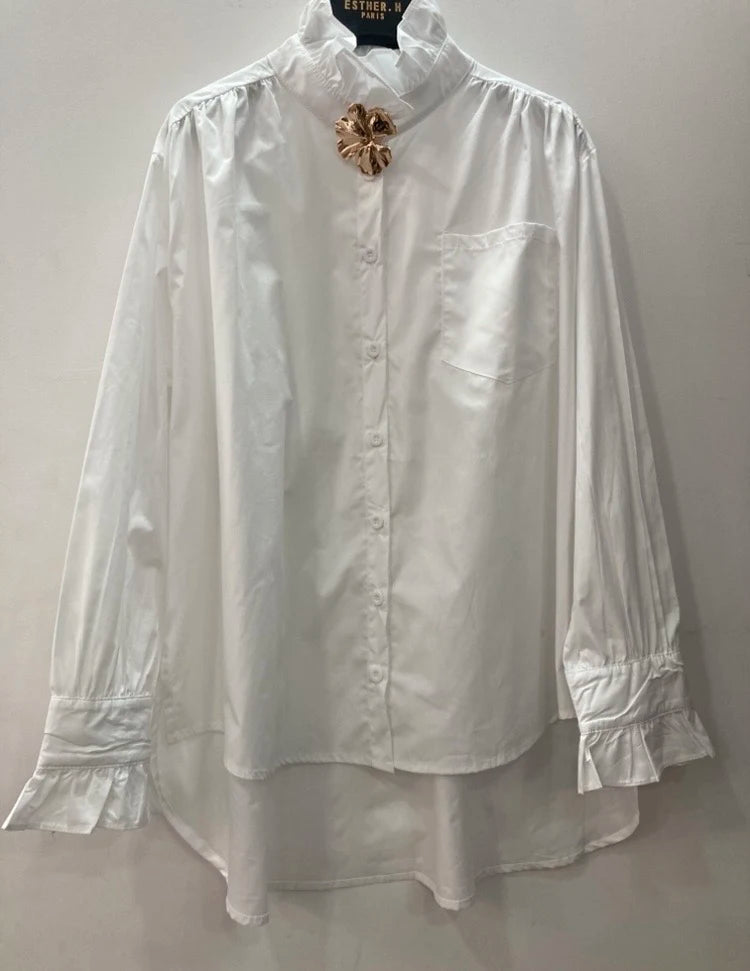 Chemise À Volant avec épingle