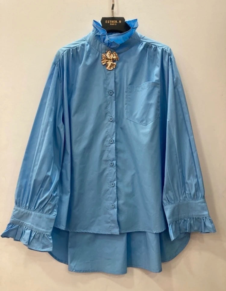 Chemise À Volant avec épingle