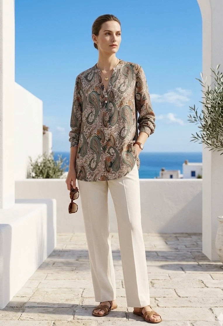 Chemise à motifs