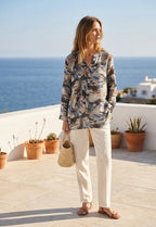 Chemise à motifs colorée