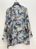 Chemise à motifs colorée