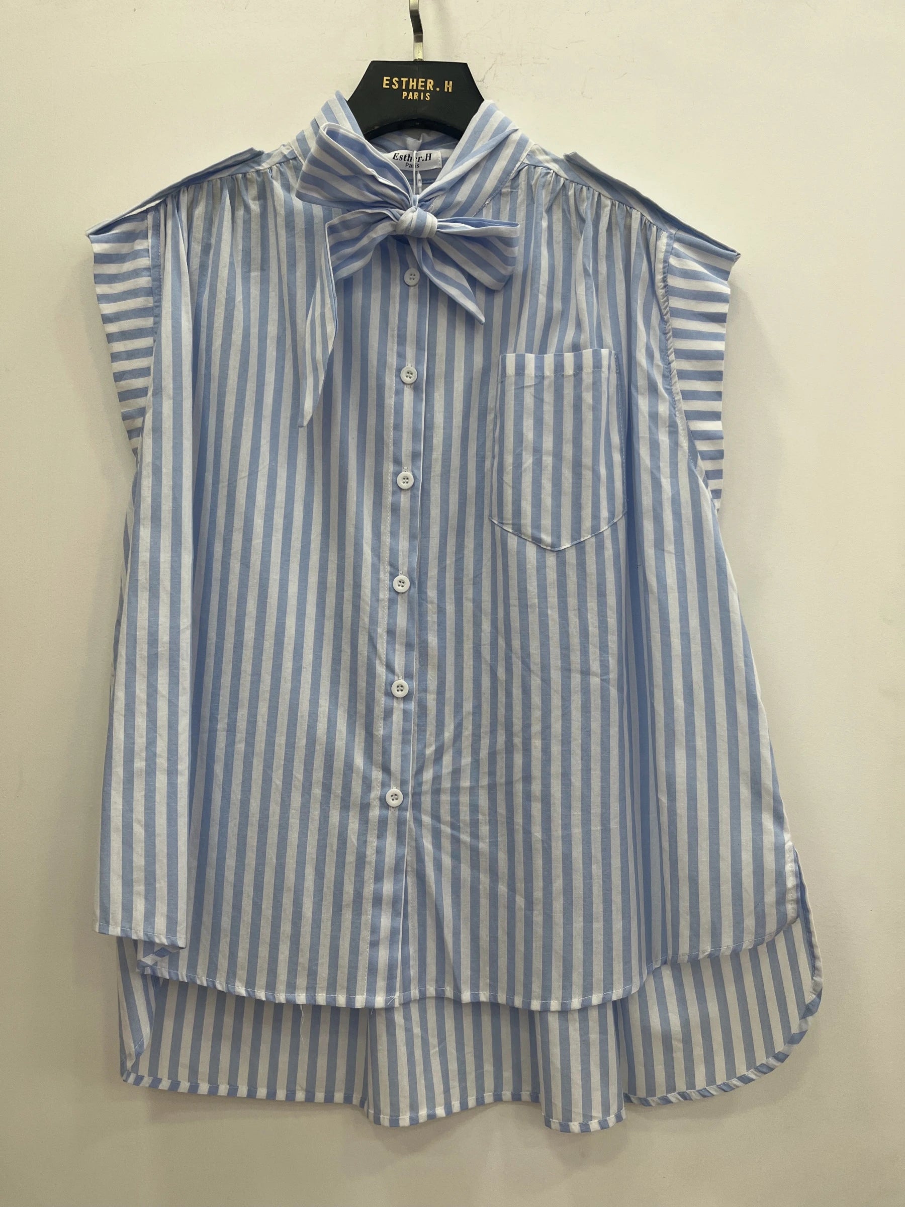 Chemise Sans Manche avec noeud