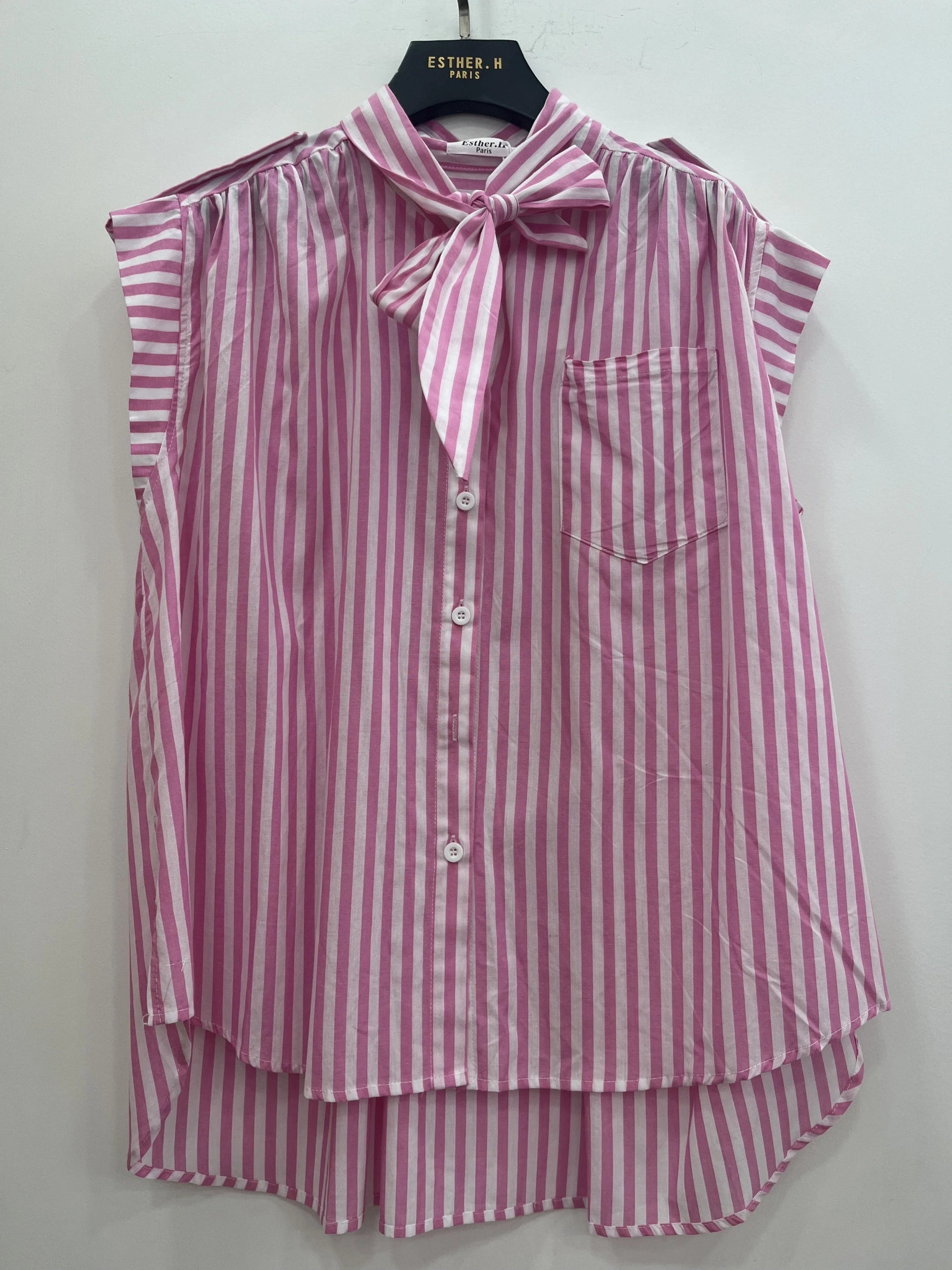Chemise Sans Manche avec noeud
