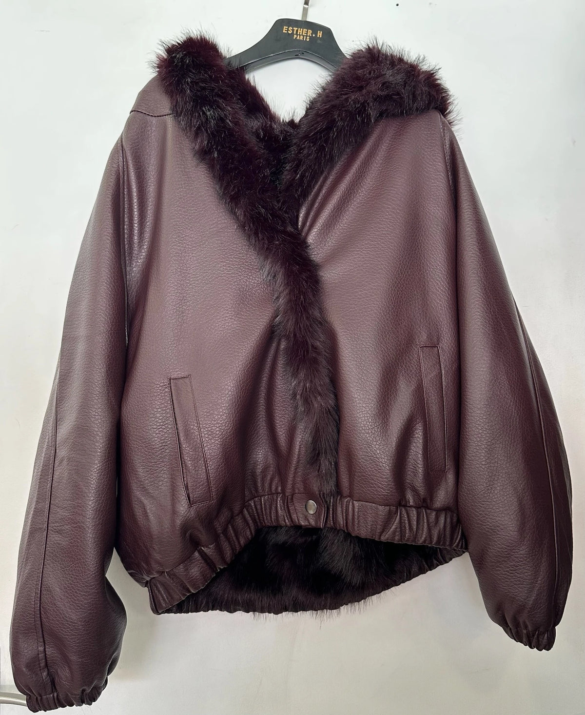Manteau Fourrure/Cuire Réversible