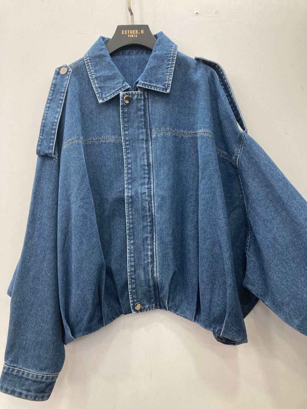 Veste en Jean avec col chemise