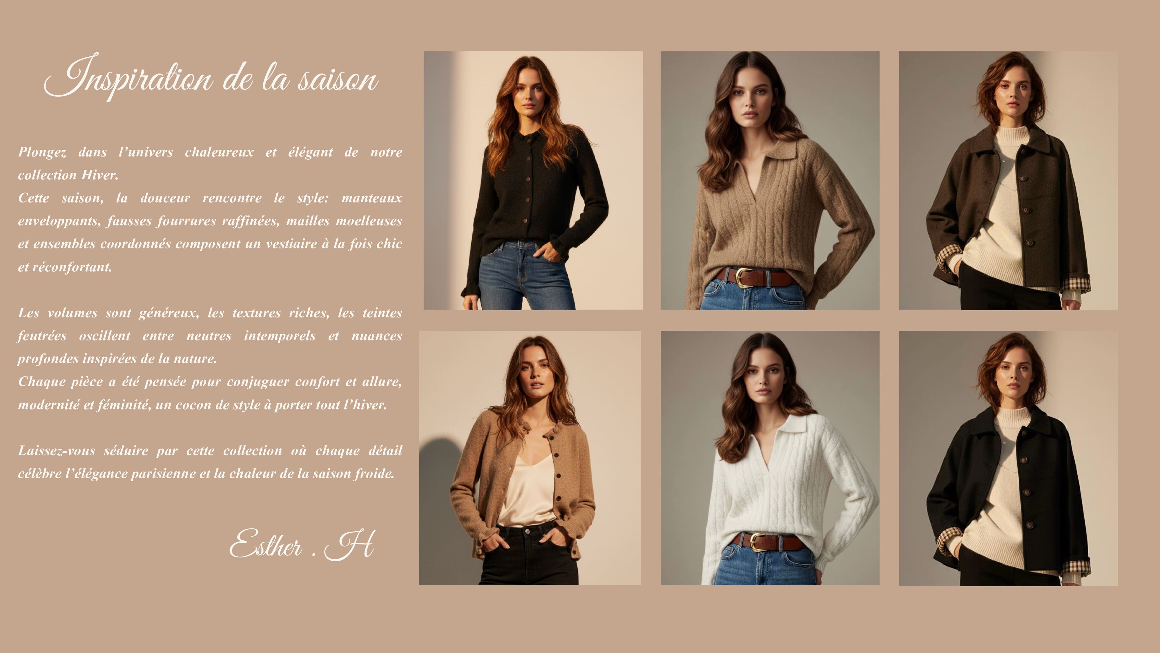 Nouvelle Collection Esther H Paris
